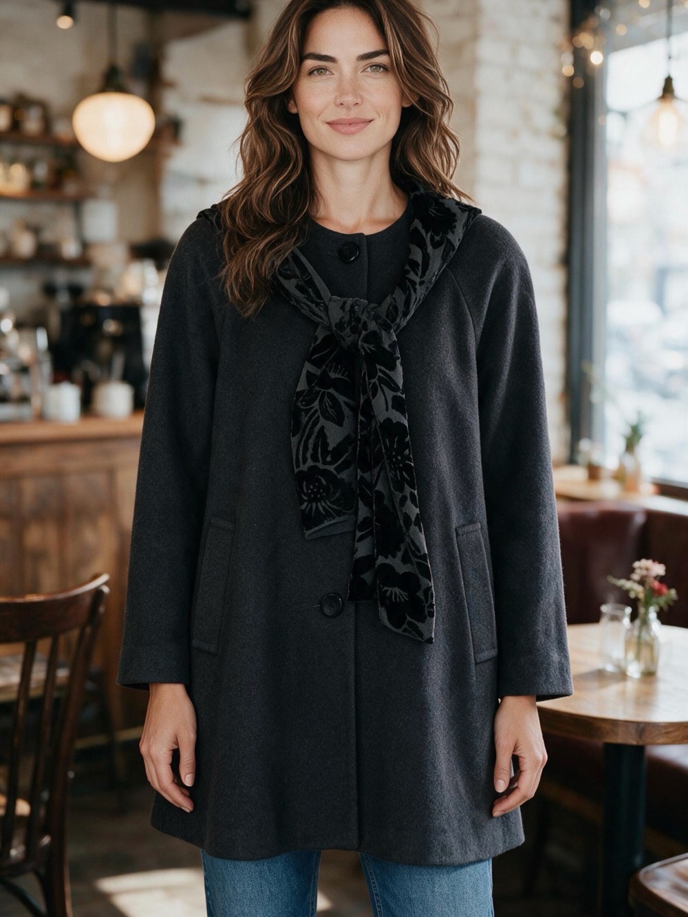 Mackintosh Collections Women’s Black Wool Coat
